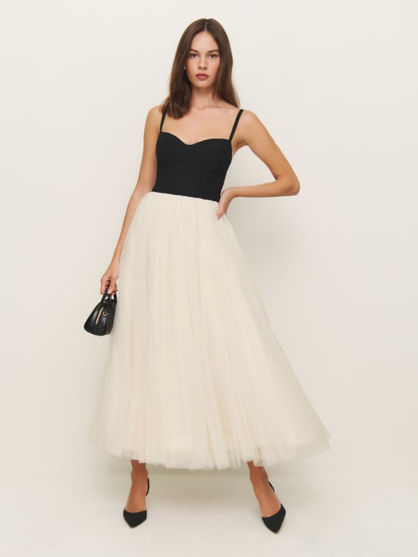 Esmarie Dress - Black With Ivory